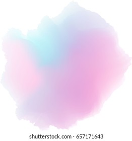 colorful soft pink watercolor background. Vector. 