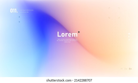 Colorful soft shapes background design. Modern bright wallpaper with colorful gradient shapes