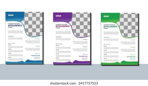 colorful soft touch eye catching colorful corporate flyer mockup design2024