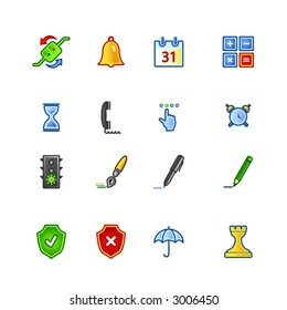coloridos iconos de software