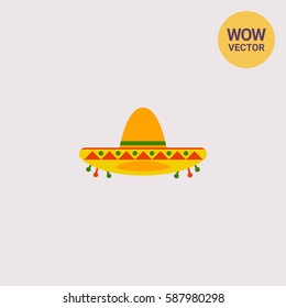 Colorful Sombrero Icon