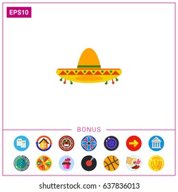 Colorful Sombrero Icon
