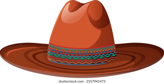 Colorful sombrero with intricate patterns