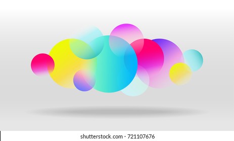 colorful sound wave abstract vector background