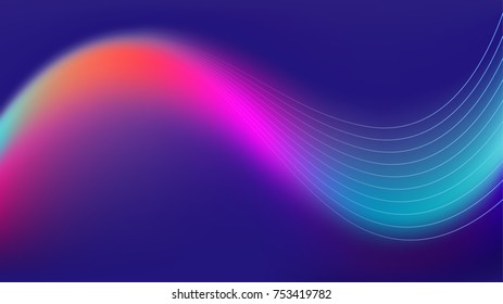 colorful sound wave technology background