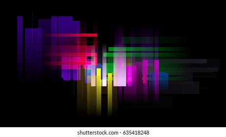 Colorful sound wave vector background