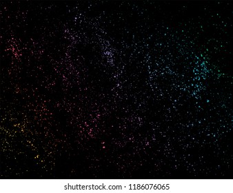 Colorful space galaxy background. Multi colored texture. Vector.