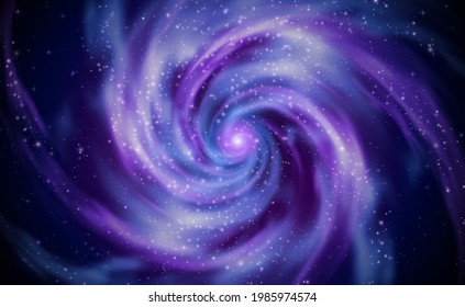 Colorful Space Galaxy Background with Shining Stars, Stardust and universe, nebula. Vector Illustration for artwork, flyers, posters, banner.