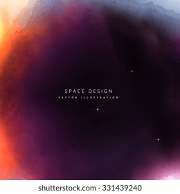 colorful space vector design background