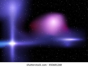 Colorful space vector illustration