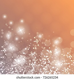 Colorful Sparkling Cover Design Template with Abstract, Blurred Background for Christmas, New Year or Other Holiday Designs