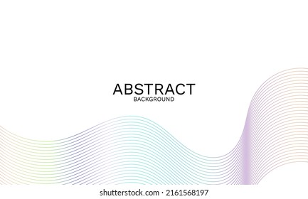 colorful spectrum background or dynamic flowing vector wave lines isolated on white background