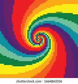Colorful spectrum background  rainbow abstract  Pixel art background  8 bit  Retro  