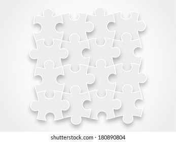 Colorful spectrum rainbow puzzle pieces forming a circle vector illustration graphic isolated on background