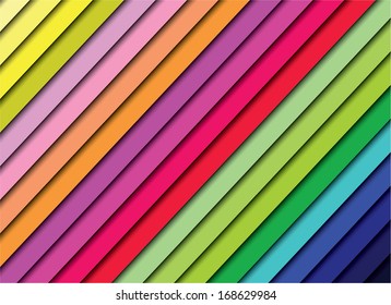 Colorful spectrum stairs, vector