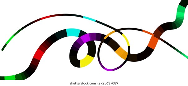 Padrão ondulado de espectro colorido para projetos de design