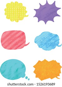 A lot of colorful speech balloons
