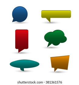 Colorful Speech Bubble Collection