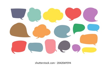 colorful speech bubble cut paper design template. Vector illustration for your business presentation. 