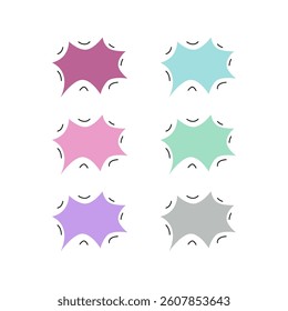 Colorful Speech Bubble Design Pattern Texture Vector
