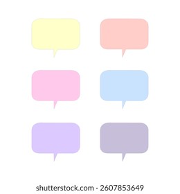 Colorful Speech Bubble Design Pattern Texture Vector
