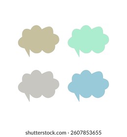 Colorful Speech Bubble Design Pattern Texture Vector

