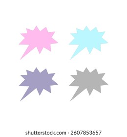 Colorful Speech Bubble Design Pattern Texture Vector

