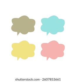 Colorful Speech Bubble Design Pattern Texture Vector
