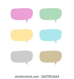 Colorful Speech Bubble Design Pattern Texture Vector
