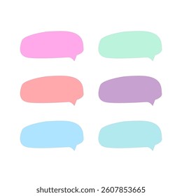 Colorful Speech Bubble Design Pattern Texture Vector
