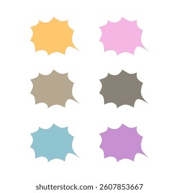 Colorful Speech Bubble Design Pattern Texture Vector
