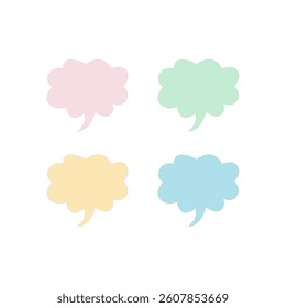 Colorful Speech Bubble Design Pattern Texture Vector
