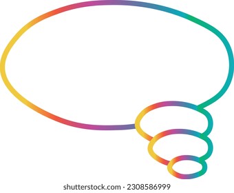 Colorful Speech Bubble Illustration Design