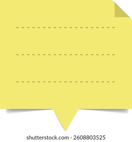Colorful speech bubble sticky note set