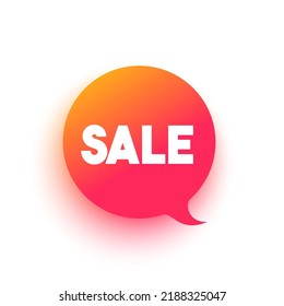 Colorful Speech Bubble With Text Sale