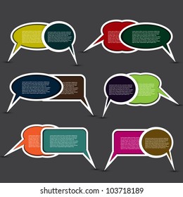 Colorful Speech Bubbles