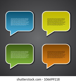 Colorful Speech Bubbles