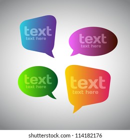 Colorful Speech Bubbles