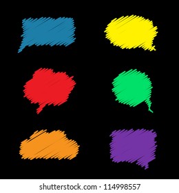Colorful speech bubbles