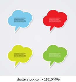 Colorful speech bubbles