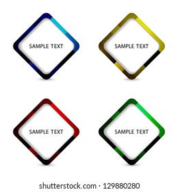 Colorful speech bubbles