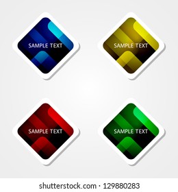 Colorful speech bubbles