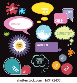 colorful speech bubbles 