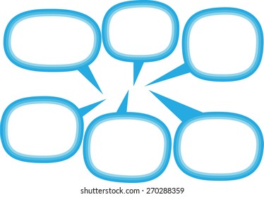 colorful speech bubbles