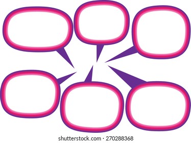 colorful speech bubbles