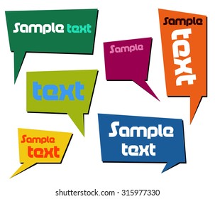 Colorful speech bubbles 