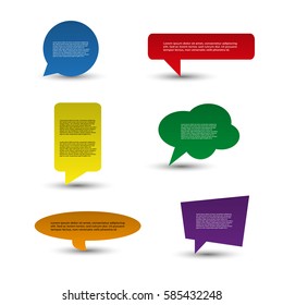 Colorful Speech Bubbles