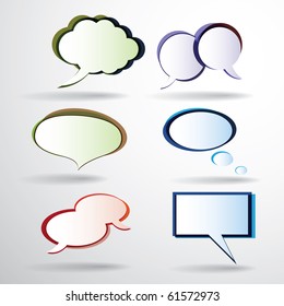 Colorful Speech Bubbles