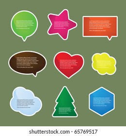 Colorful Speech Bubbles