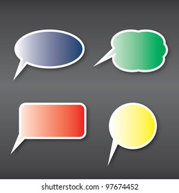 Colorful Speech Bubbles